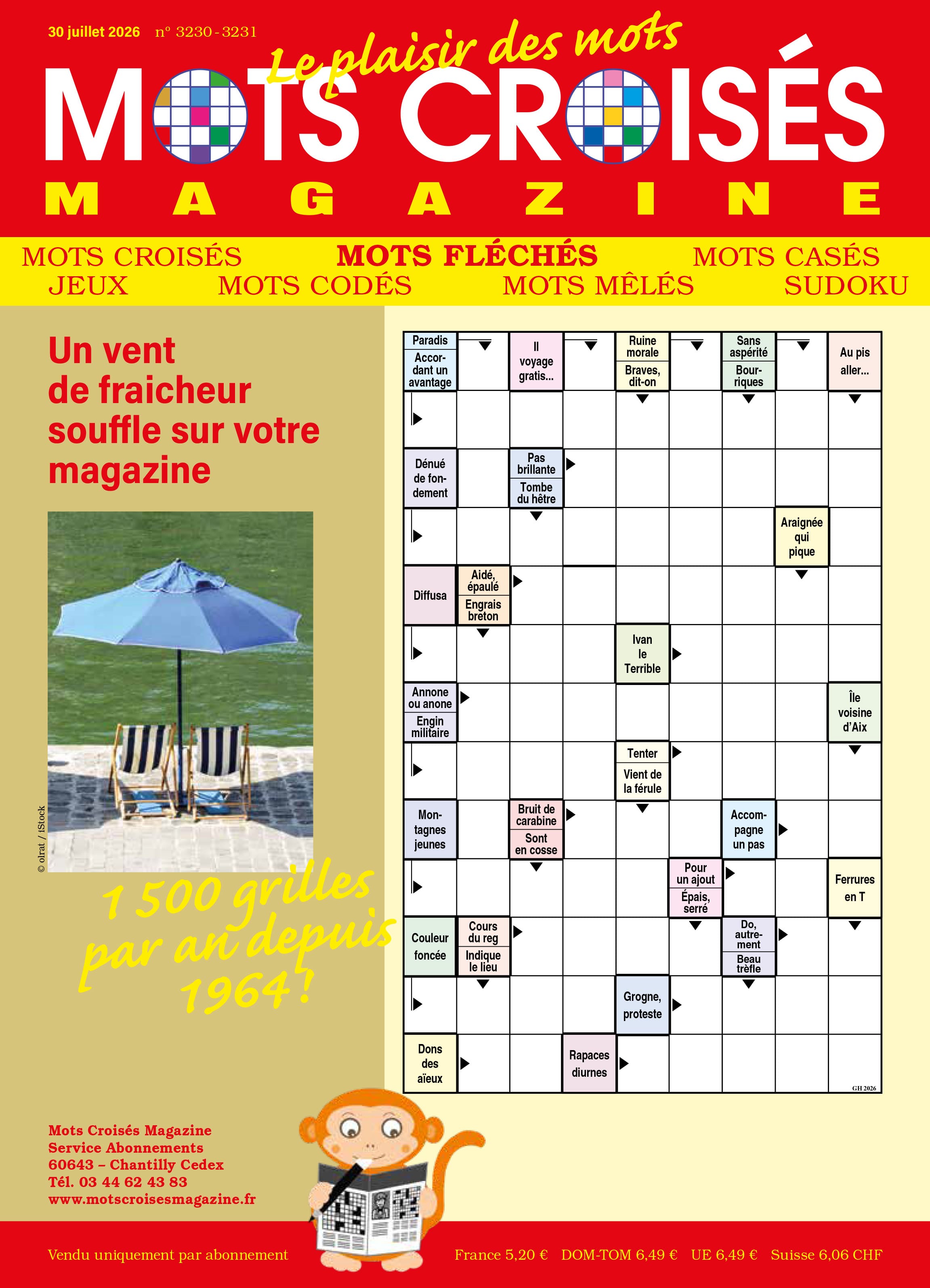 Abonnement Mots Croisés Magazine - 6 mois (13 n° doubles) - 45€